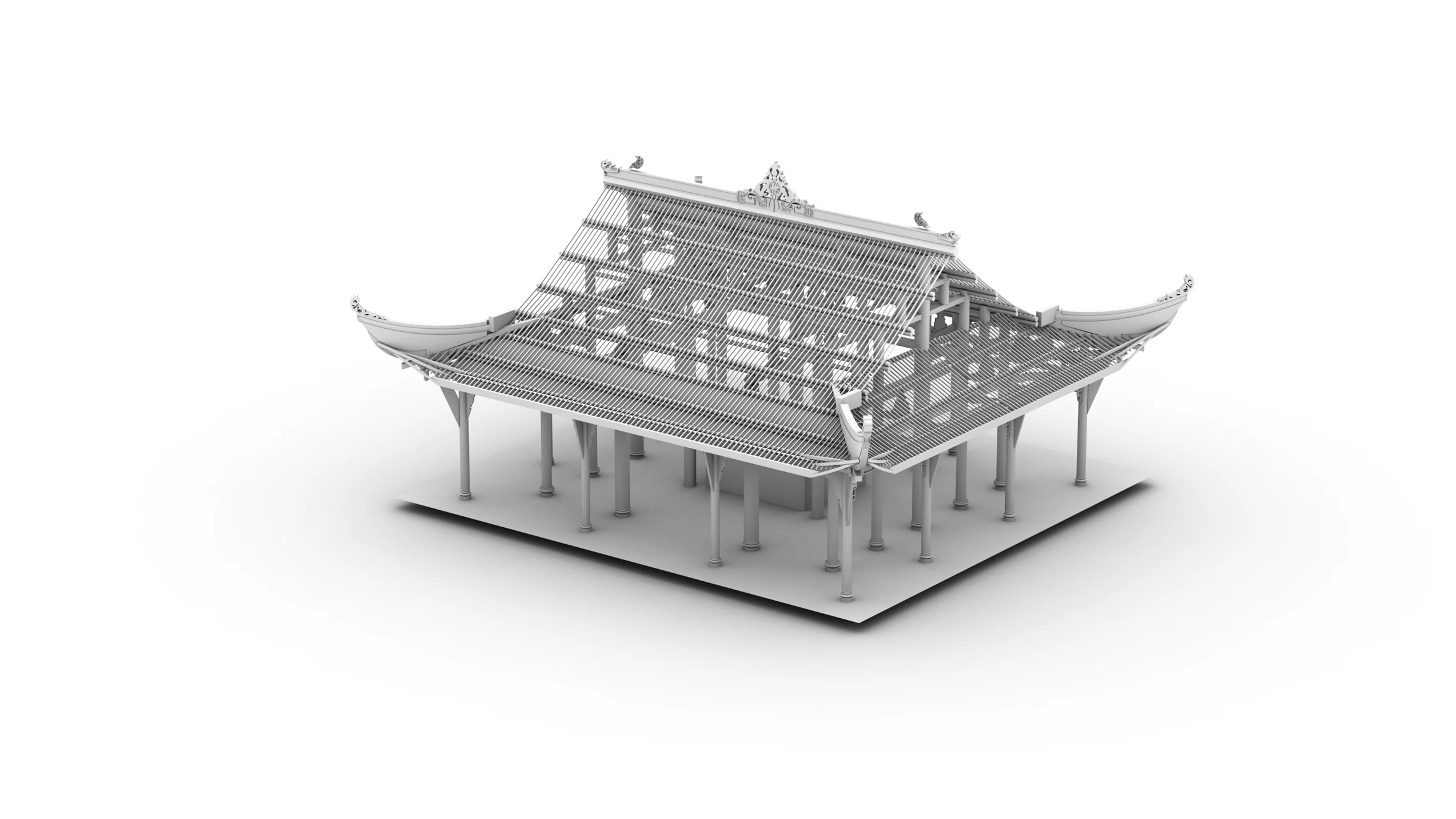第四阶段屋脊体系模型